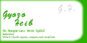 gyozo heib business card